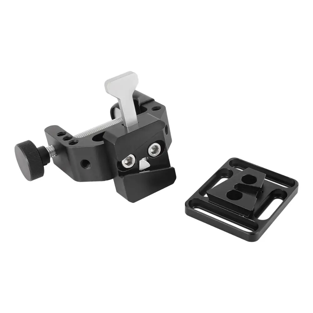 Kayulin Robust C Clamp With 1/4&quot Mounting Points + Quick Release V-Lock Mount Wedge Kit For DSLR Camera Accessories Photo Studio |