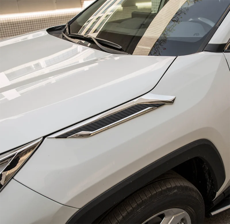 Светодиодный светильник для Toyota RAV4 хромированный на переднюю головку из АБС