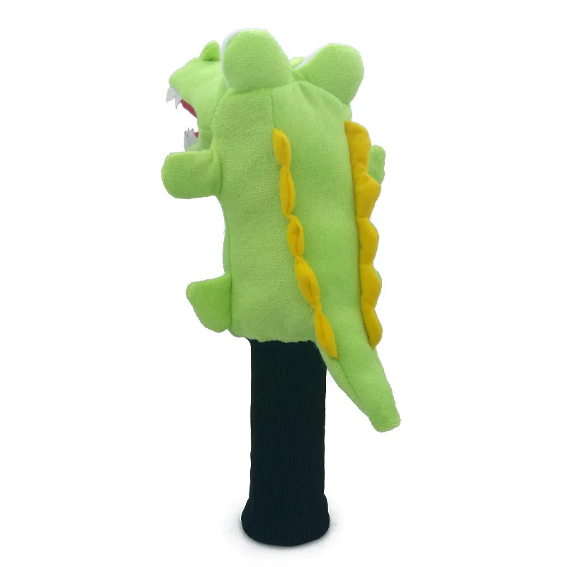 Зеленый большой крокодиловый Чехол для водителя гольфа с мультяшным животным 460cc