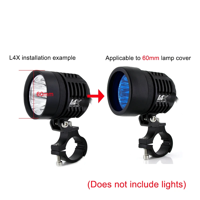 2 шт. светильник для головы мотоцикла желтый/красный/синий чехол пластиковый DIY