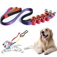 pet harness leash for dog puppy lead elastic buffer rope to prevent riots for outdoor safe walking pet supplies with grip handle