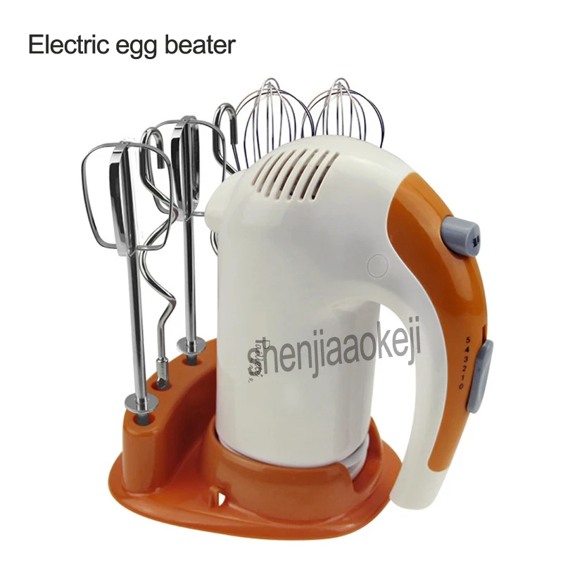 Handheld whisk electric blender mixer food machine egg stirring household mixing dough with 6 tools 220v 300w 1pc | Бытовая техника