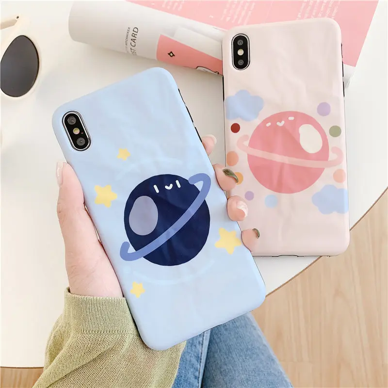 Чехол для телефона серии Universe Space iphone X чехол 6 6S 7 8 Plus XR XS Max милый задней панели с