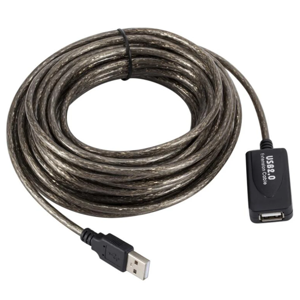 3 м 5 10 15 20 25 30 USB 2 0 Удлинительный кабель штекер-гнездо Активный ретранслятор