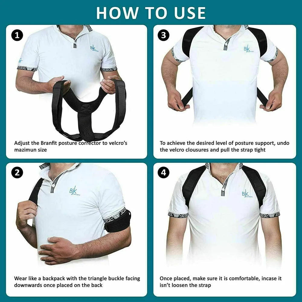 Регулируемый Корректор осанки до ключиц для мужчин женщин корсет верхней части