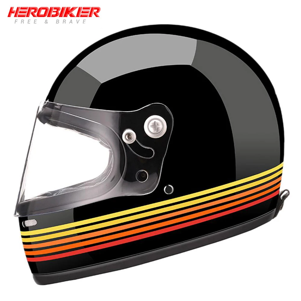 HEROBIKER мотоциклетный шлем DOT сертификация для мужчин и женщин стекловолокно