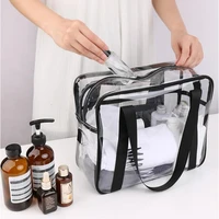 transparent pvc handbag storage bag travel large capacity portable wash storage bag multifunctional cosmetic bag
