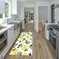 anti slip lemon floor mat kitchen carpet polyester doormat kitchen mat carpet for living room wrinkle resistant kitchen rug