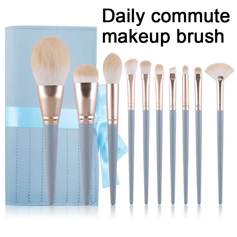 

10 Pcs Makeup Brush Set Makeup Brushes Soft Foundation Blush Powder Eyeshadow Blending Brush Set With Bag Beauty Cosmetic Tools