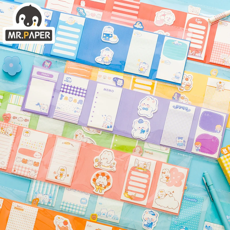 

Mr.Paper 8 Design Momo, многофункциональные Стикеры для записей серии Wajiji, Стикеры для записей