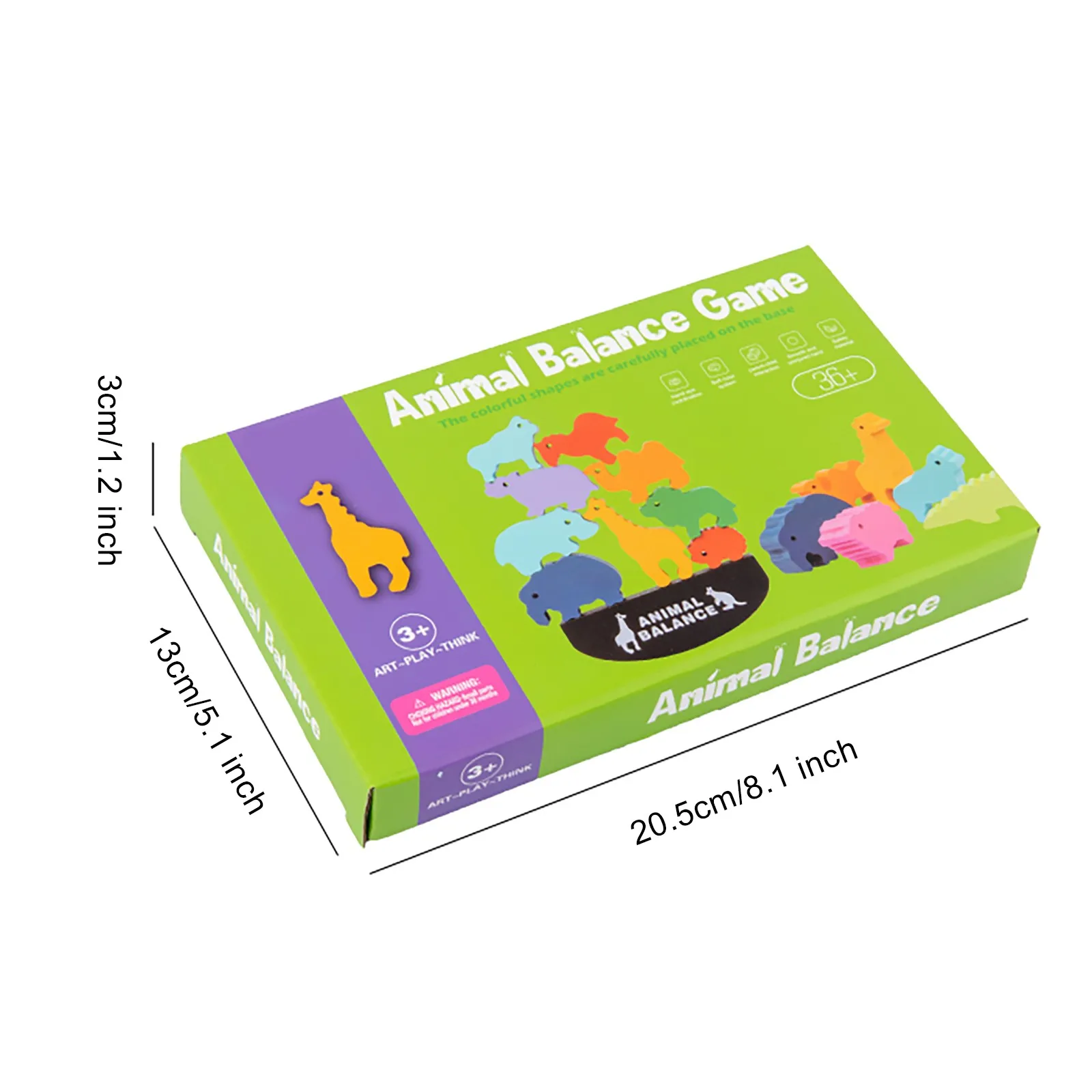

Wooden Puzzle Toy Animals Balance Training Game Kit Educational Preschool Toy Building Blocks Baby Learning Toys For Kids Gift