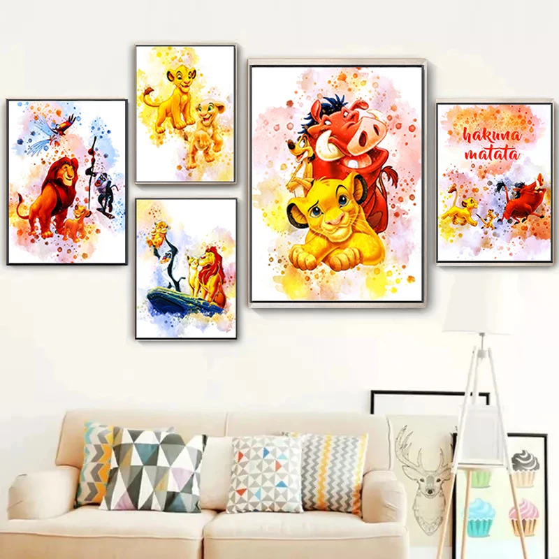 Набор для алмазной живописи 5D сделай сам постеры с изображением короля льва