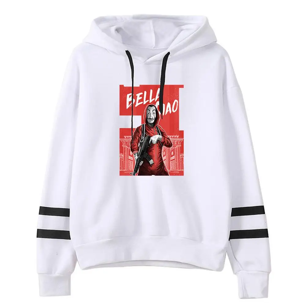 

Толстовка с капюшоном для мужчин и женщин, свитшот с принтом La casa de papel сезона 4, милый пуловер, костюм унисекс, тренировочный костюм