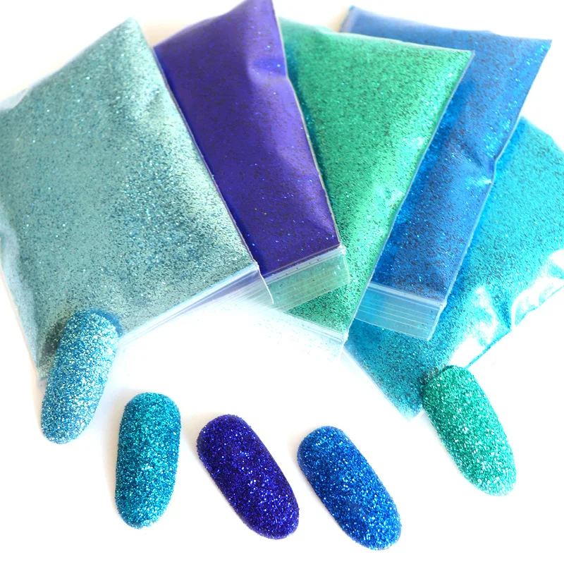 

6Bags/Lot Nail Art Glitter Powder Holo Sugar Dust Glitter Nail Decorations 12/24 Mix Colours 60g Nail Art Acrylic Fine Glitter