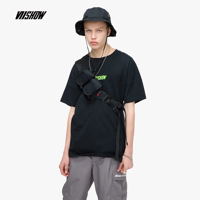 VIISHOW 2019 летняя футболка с короткими рукавами для мужчин удобные хлопковые