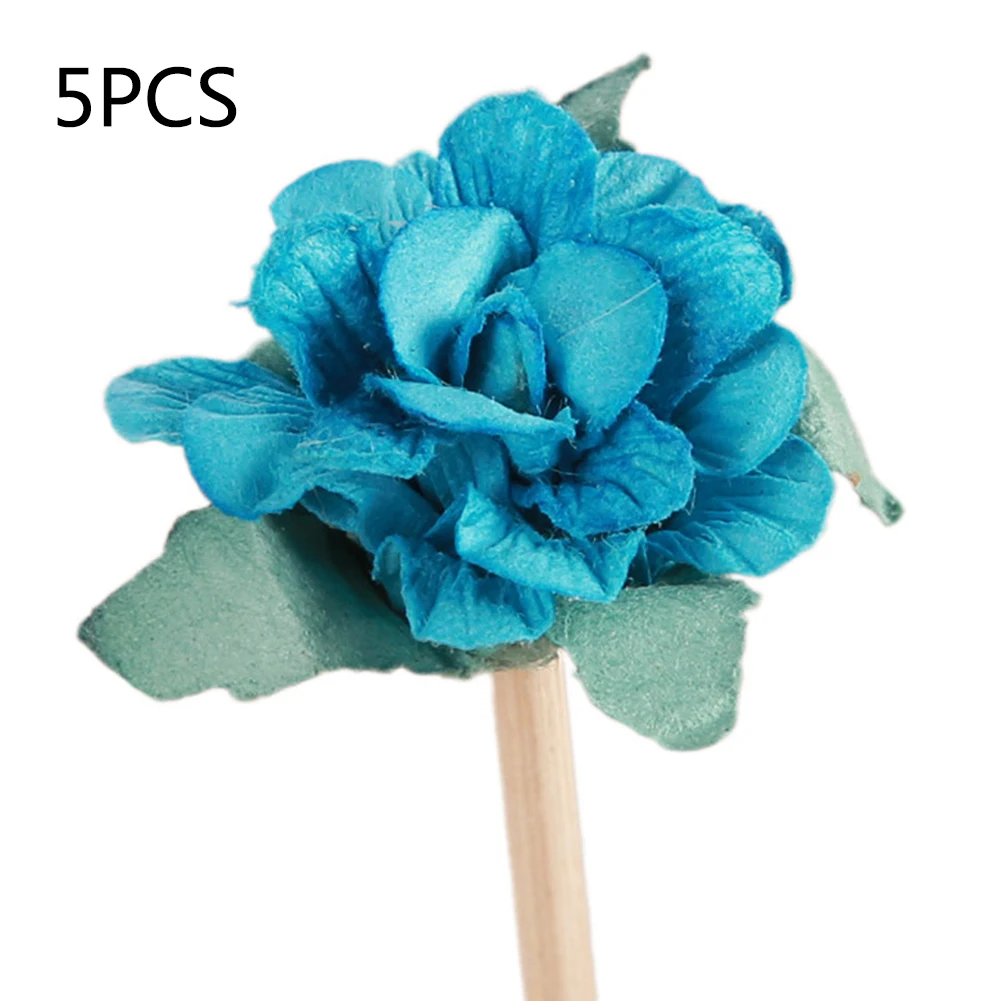 A6 5pcs Daisy Flower Rattan Reeds Fragrance Diffuser Non-fire Replacement Refill Sticks Home Living Room Aromatic Incense - Цвет: A6