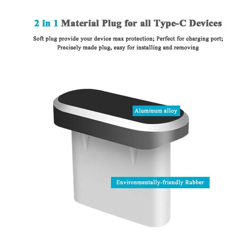 Usb C алюминий затычка от пыли комплект Type зарядный порт 3 5 мм разъем для наушников