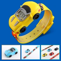 wholesale 2021 childrens clock cartoon car children watch toy for boys baby fashion truck electronic men watches kids gift