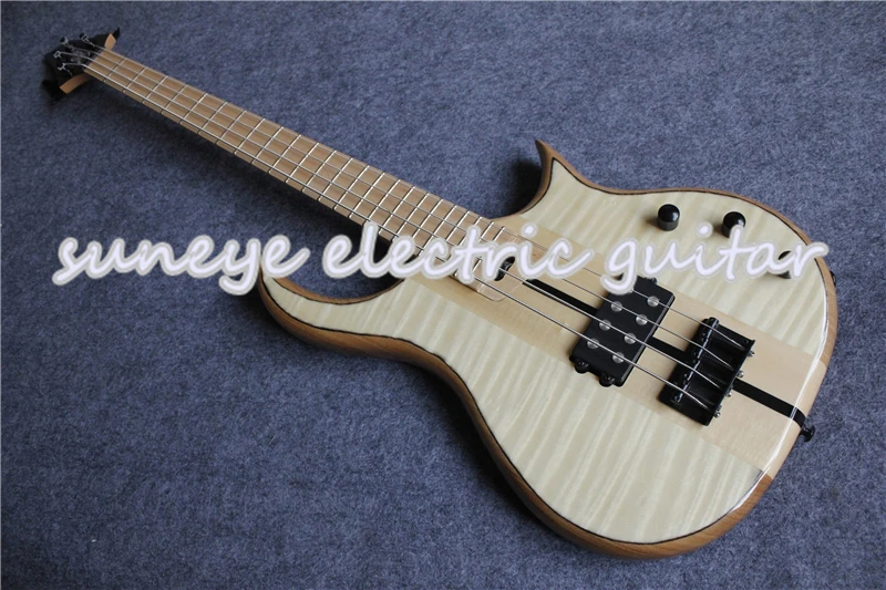 Новое поступление электрическая бас гитара из натурального дерева 4 струны ясеня