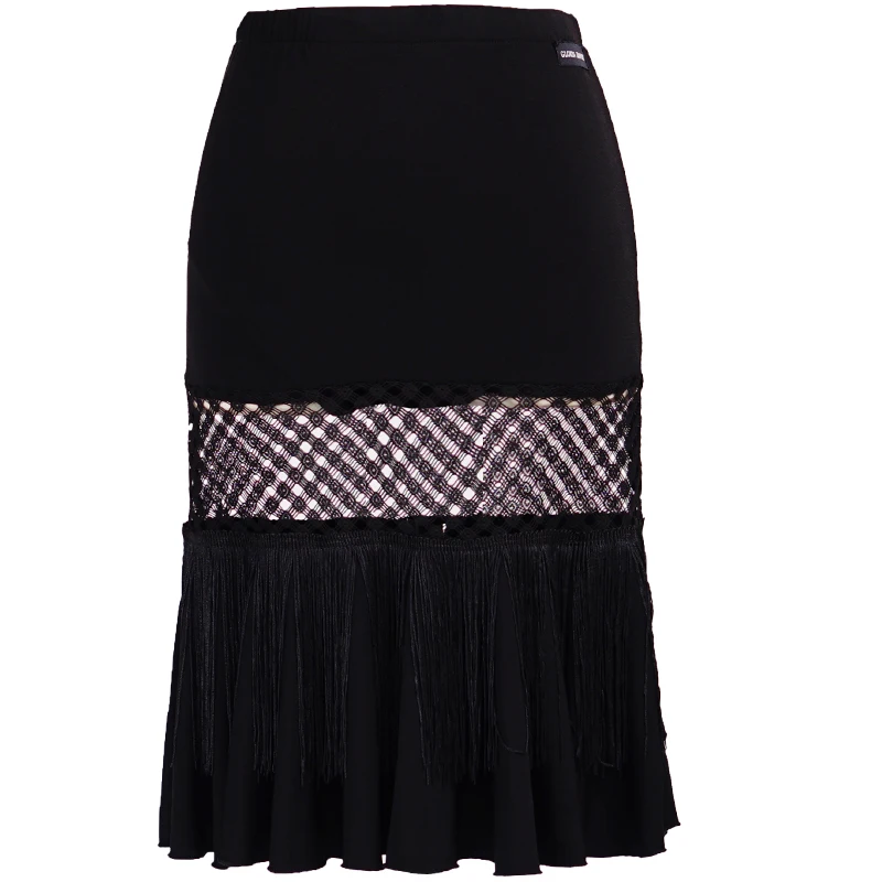 

Girls Latin Dance Performances Tassel Skirt Adult Children Practice Dance Skirt Dance Fringe Skirt Latin Ballroom Costume DL6225