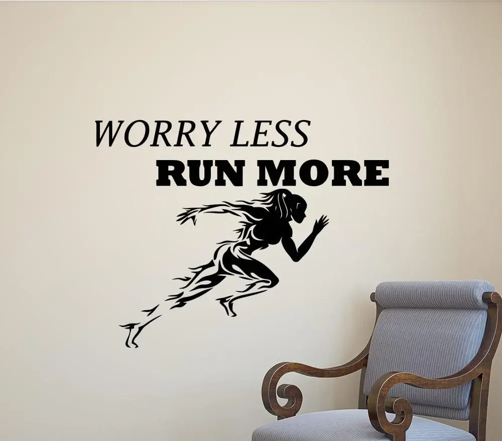 Мотивационный слоган наклейка на стену съемная Наклейка Виниловая для фитнеса