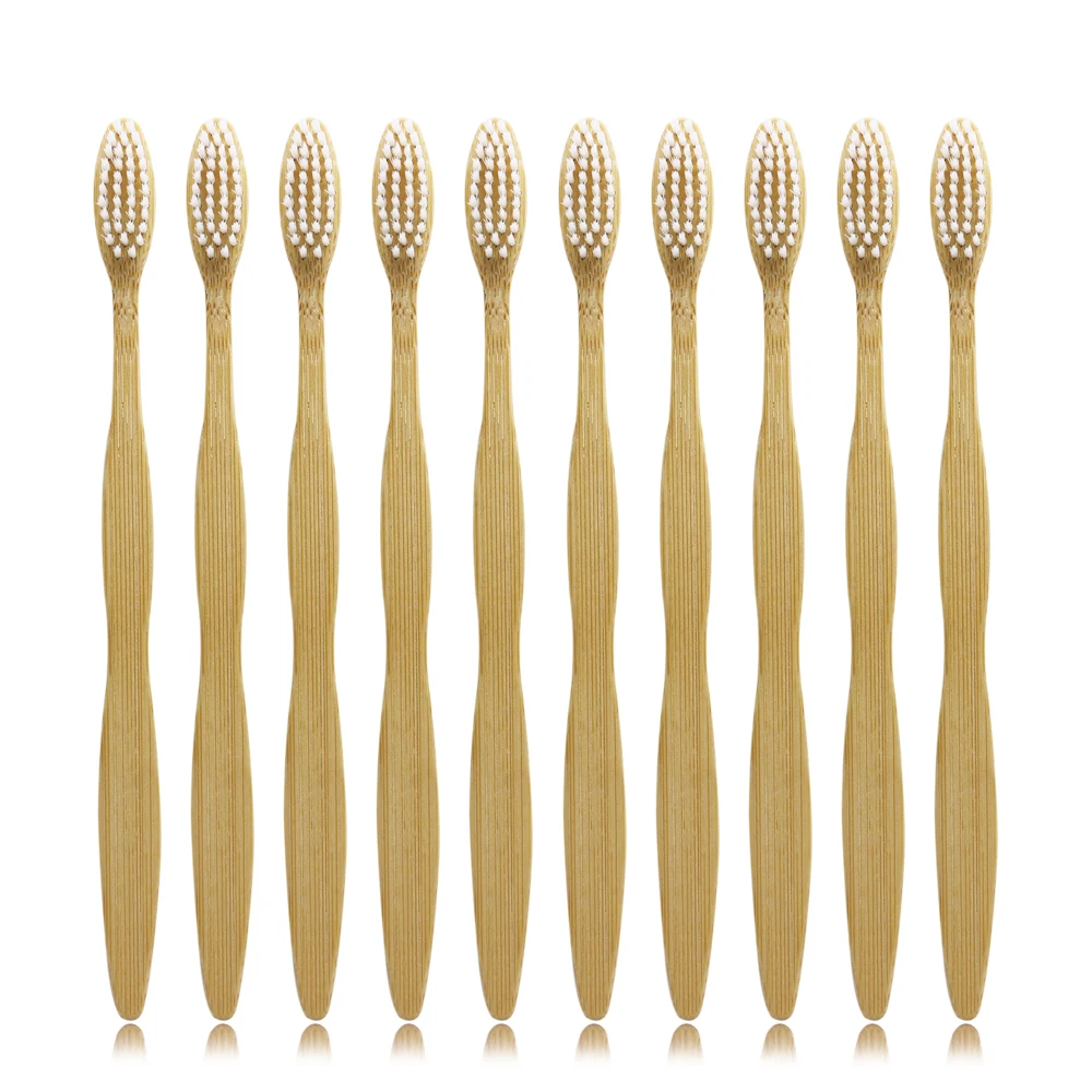 10 шт. Деревянные Зубные щётки с бамбуковой ручкой | Красота и здоровье