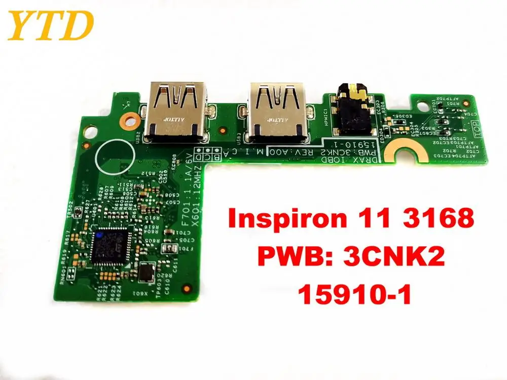 Оригинальный Для DELL Inspiron 11 3168 звуковая плата USB доска ПРБ 3CNK2 15910 1 испытанное