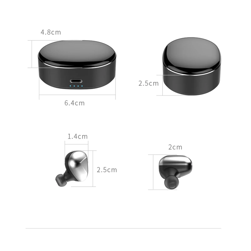 Наушники BOHM T50 touch Wireless Bluetooth 5 0 мини-наушники-вкладыши с микрофоном и зарядным