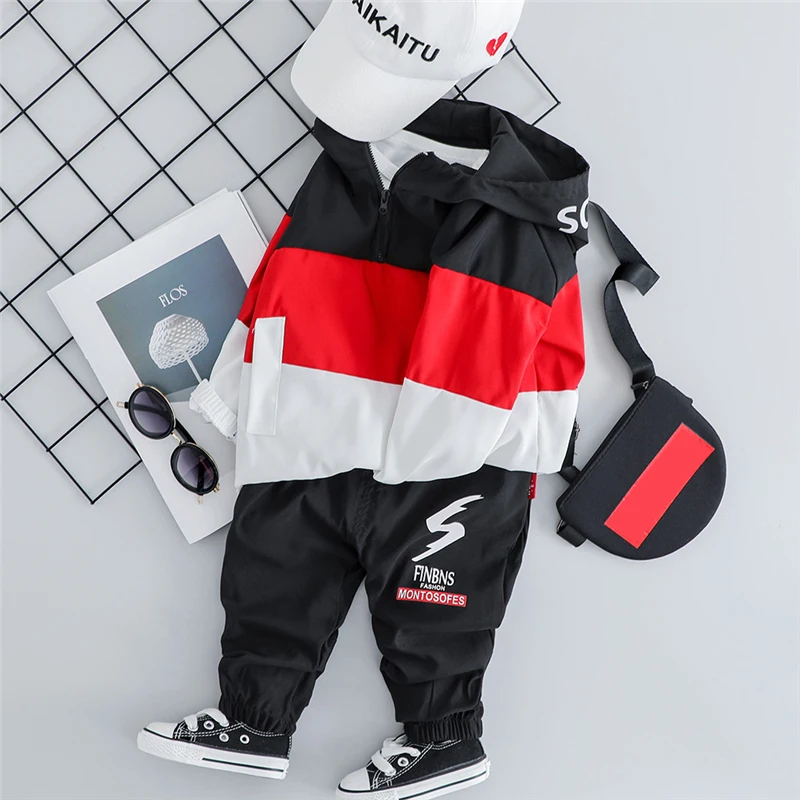 Комплект осенней одежды для маленьких мальчиков и девочек от HYLKIDHUOSE футболка с