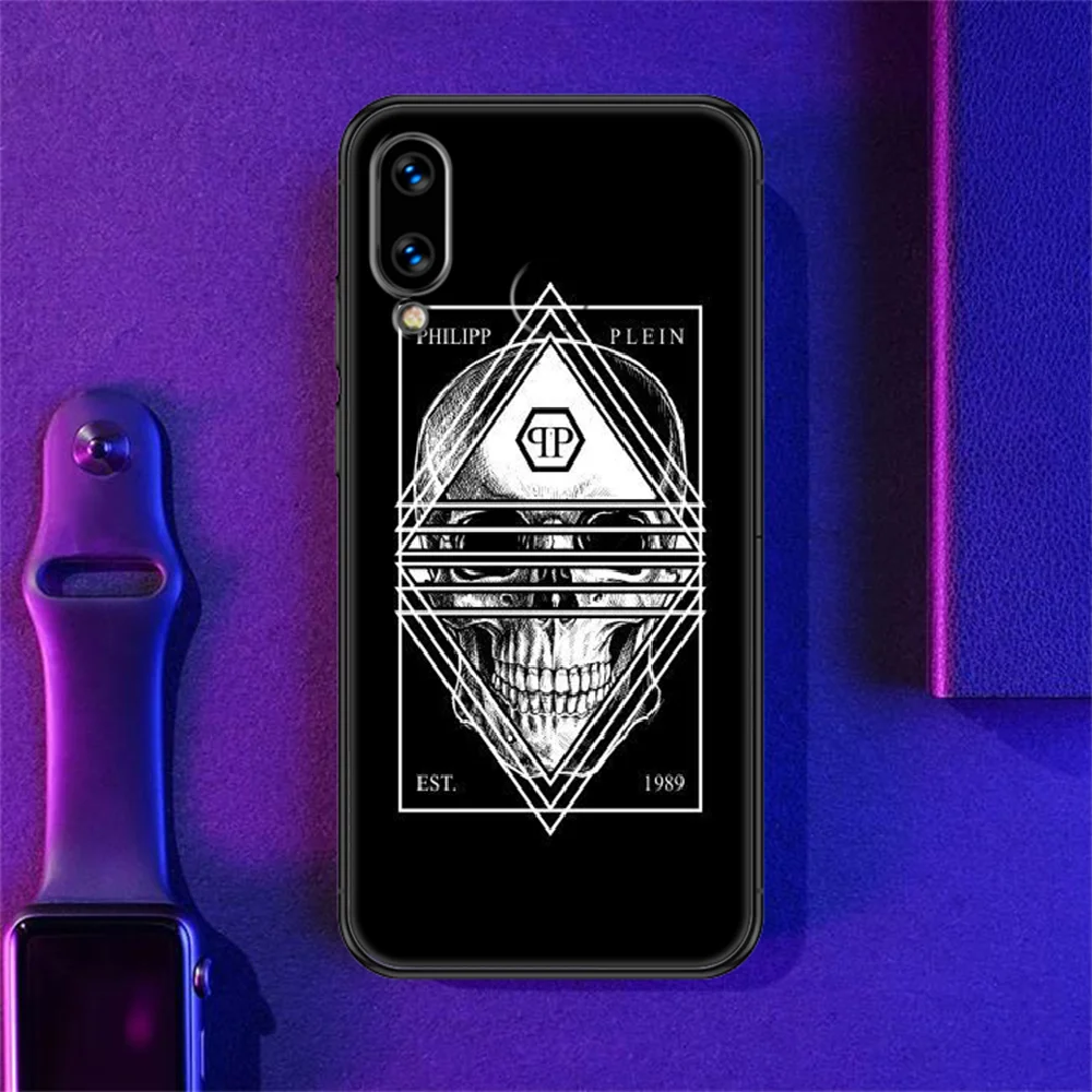 

luxury philipps brand qp Phone case For Huawei Honor 6 7 8 9 10 10i 20 A C X Lite Pro Play black luxury cover pretty waterproof