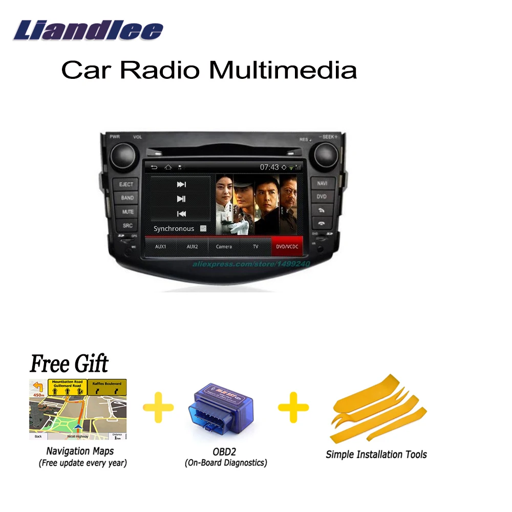 Liandlee автомобильный Android GPS Навигатор Радио ТВ DVD плеер аудио для Toyota RAV4 RAV 4 2005 ~ 2012