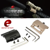 element airsoft flashlight off set mount gun weapon light offset adapter base hunting accessories for m951 and m961 flashlights