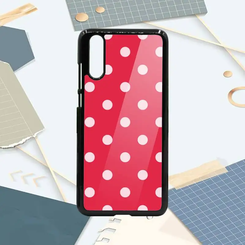 

Polka dots pattern Phone Case PC For Samsung galaxy S note 8 9 20 10 e lite2019 plus pro ultra