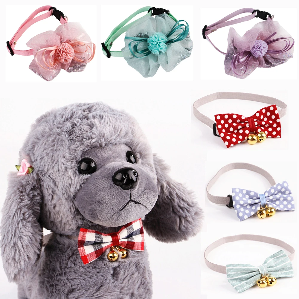 1 шт. ошейник для собак кошек домашних животных трехмерный цветок регулируемый с