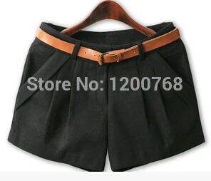 

2021 Autumn Winter Shorts Slim Woolen Shorts Plus Size Mid Waist Women Shorts New Fashion for Women Shorts Free Shipping