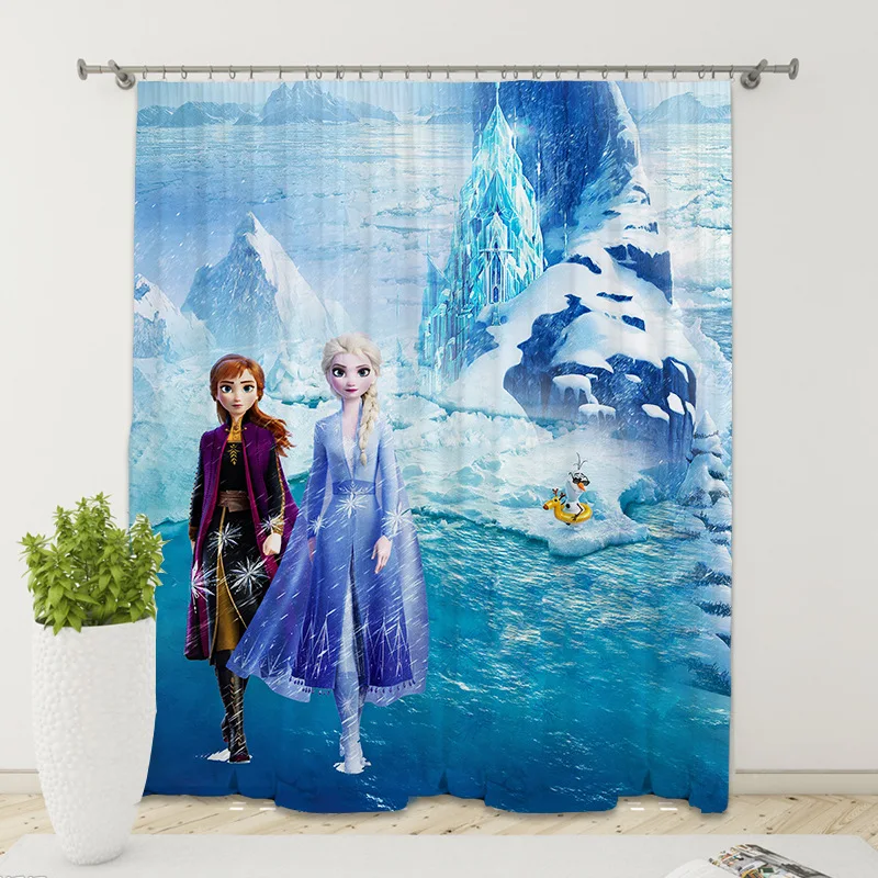 Новые занавески Disney с начесом и цифровым принтом Холодное сердце 2 принцесса