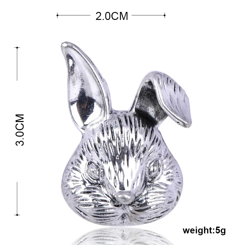 Женская/Детская брошь в форме кролика золотого цвета | Украшения и аксессуары