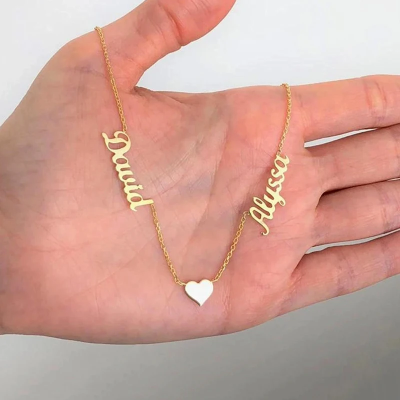 Цепочка Из Нержавеющей Стали цепочки с кулонами именами для женщин ювелирные