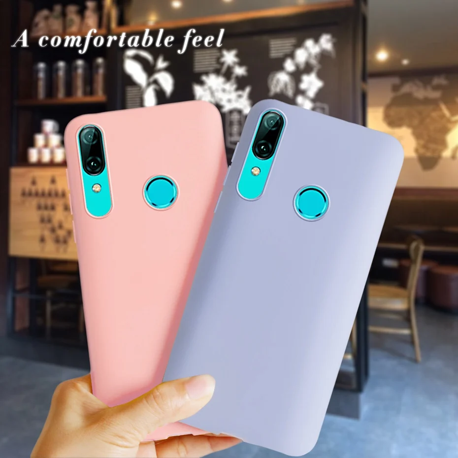 Чехол для Huawei P Smart 2019 чехол PSmart мягкий силиконовый карамельных цветов задняя
