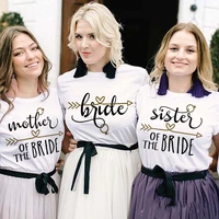 mother sister father of the bride t shirt bridal party family matching clothes team bride tee top wedding bridesmaid tshirt gift
