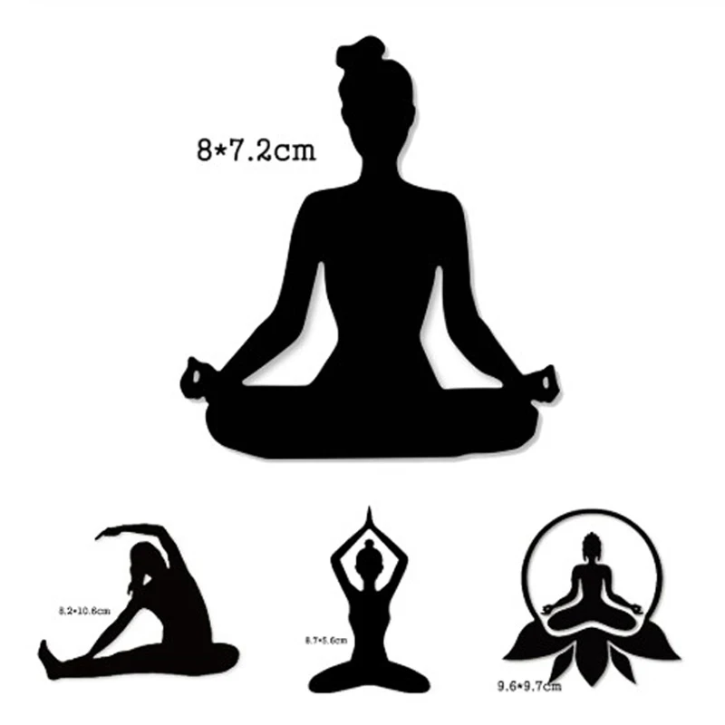 

Metal Cutting Dies Women Yoga 2020 New dies Scrapbooking DIY photo album embossing die cut Craft paper card making Stencils dies