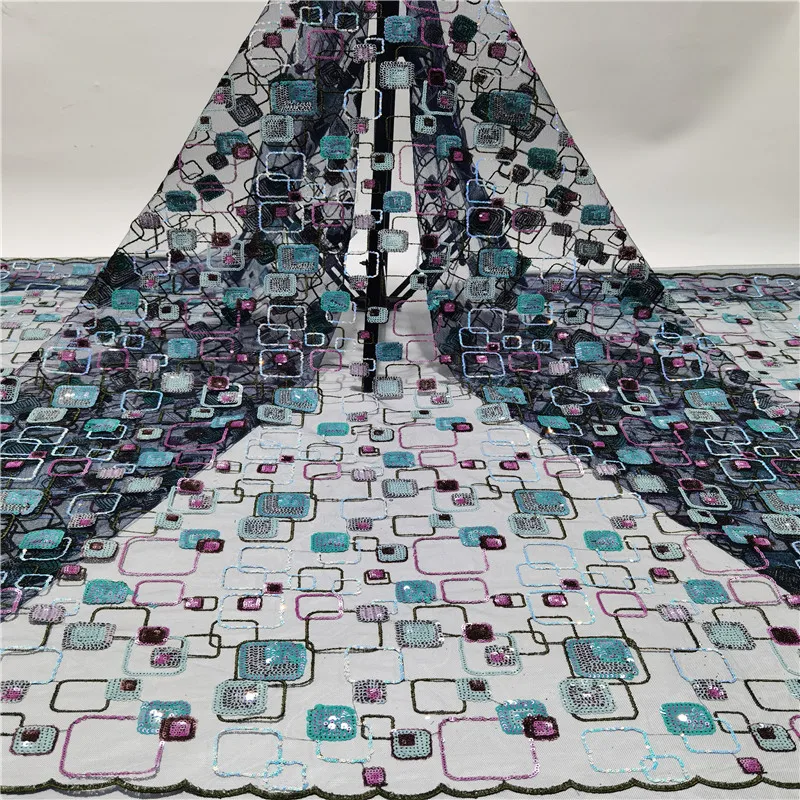 

Madison African Sequins Lace Fabric 2020 High Quality Lace Nigerian Lace Fabrics For Wedding French Net Lace Fabric Sewing