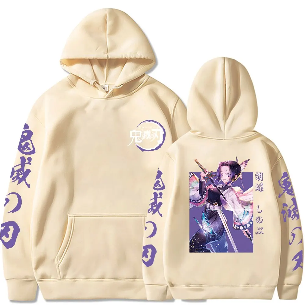 

Kawaii Anime Demon Slayer Hooded Jacket Men Women Fashion Pullover Sweatshirt Harajuku Unisex Oversized Hoodie Coat Tops