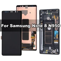 original amoled for samsung galaxy note 8 n950f lcd display with touch digitizer and frame assembly replacement 100 tested
