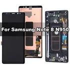 Оригинальный AMOLED-дисплей для Samsung Galaxy Note 8 N950F, ЖК-дисплей с сенсорным дигитайзером и рамкой в сборе, замена, 100% Протестировано