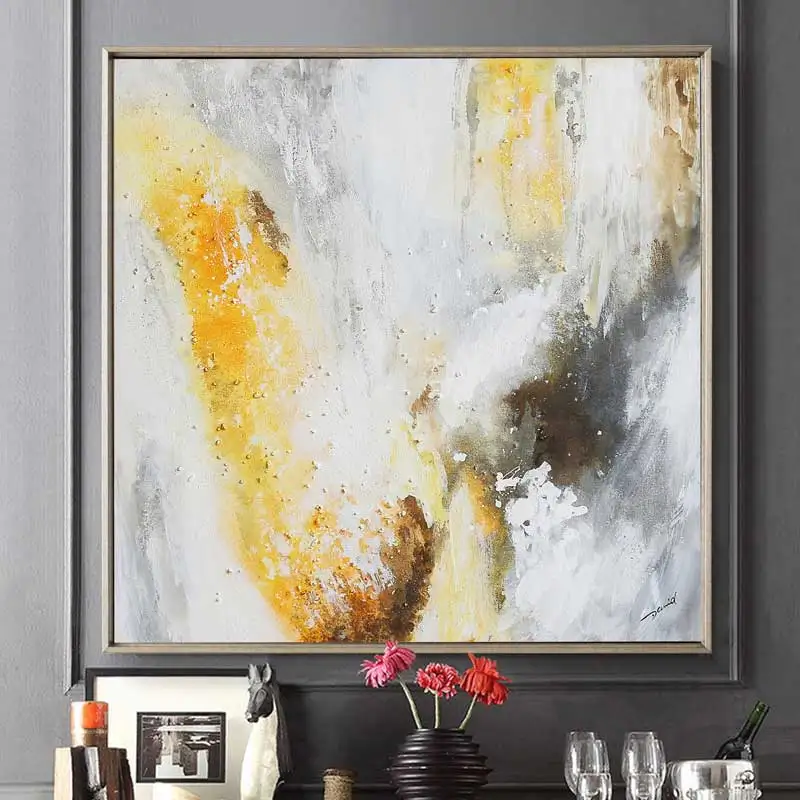 

Абстрактная ручная роспись маслом Современная декоративная картина минимализм гостиная настенные картины ресторан Холст раздельный