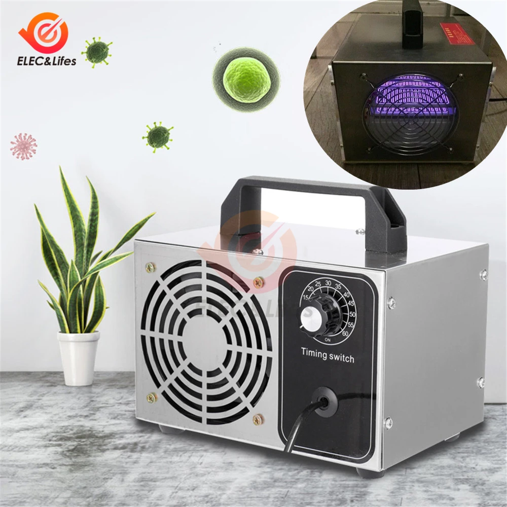 

220V 20g/h 28g/h Odor free O3 Ozone Generator Ozonator Machine air purifier Air Cleaner deodorizer sanitizer with Timing Switch