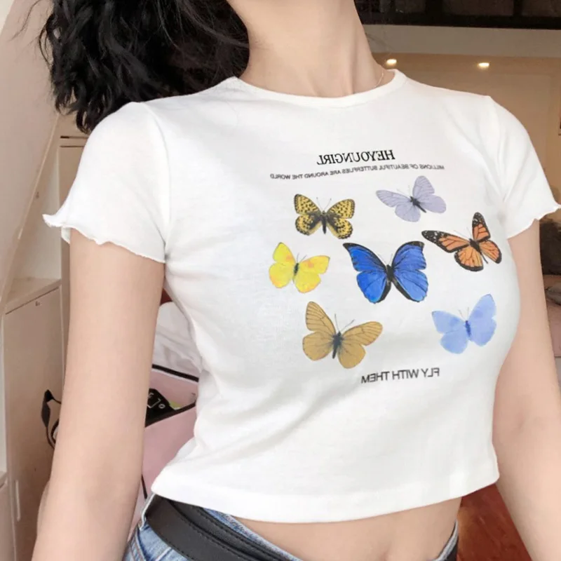 Забавные женские футболки модные летние повседневные в стиле Instagram для девушек