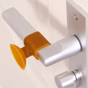Практичная ручка для двери силиконовая антиколлизия 13 г присоска домашней