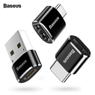 Переходник Baseus с USB Type-C на OTG, переходник с USB C папа на Micro USB мама для Macbook, Samsung, Huawei